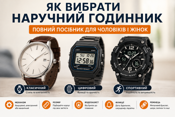 Як вибрати наручний годинник: повний посібник для чоловіків і жінок