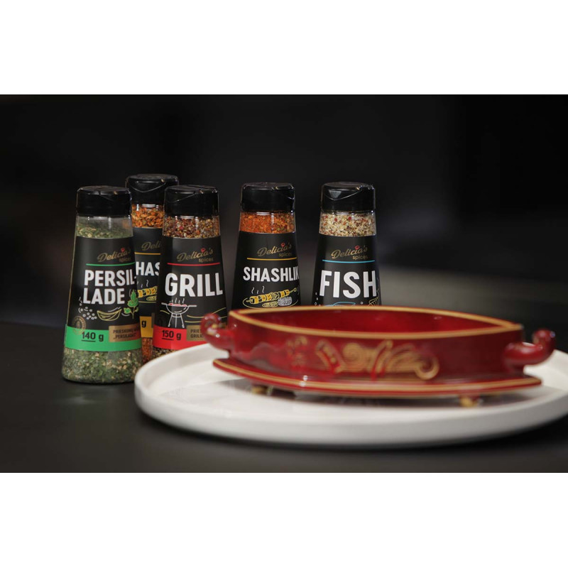 Суміш спецій Delicia's Spices Shashlik для шашлику 140 г 241577 Код: 013254