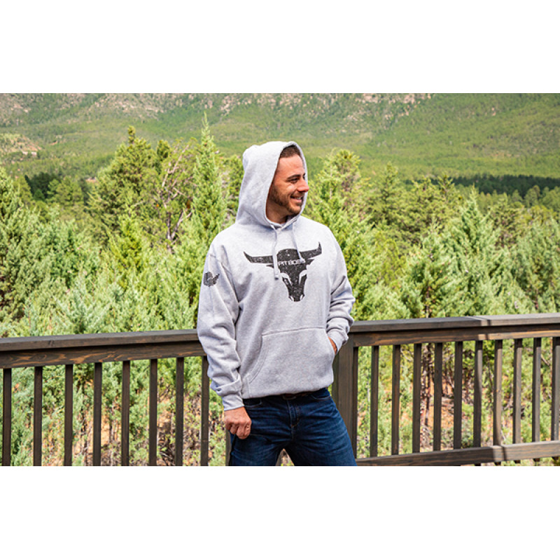 Худі Pit Boss Bull, Grey Heather - чоловіче M 40556 Код: 011636
