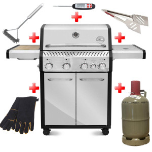 Газовий гриль Ranger 41 + набір необхідних аксесуарів GRILLI 777242-set Код: 013225