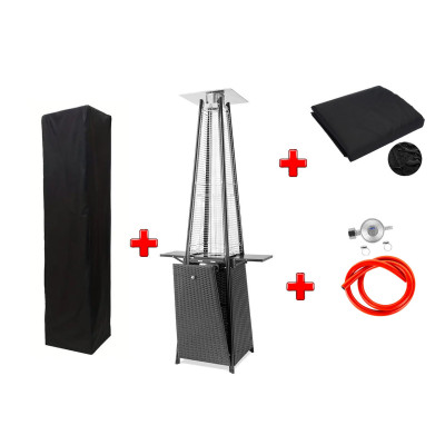 Газовий обігрівач Pyramid Black Rattan GRILLI 777418 Код: 012836