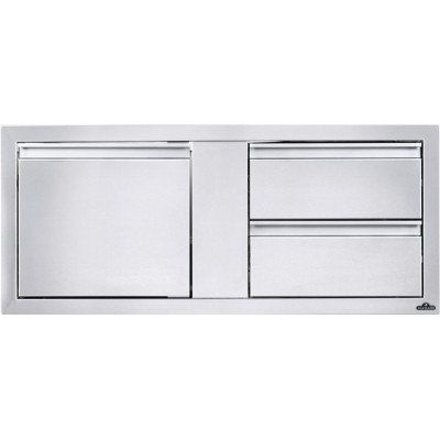 Модуль для вбудовування Napoleon BI-4216-1D2DR з дверима та 2-ма висувними ящиками, 107х41 см Код: 011048