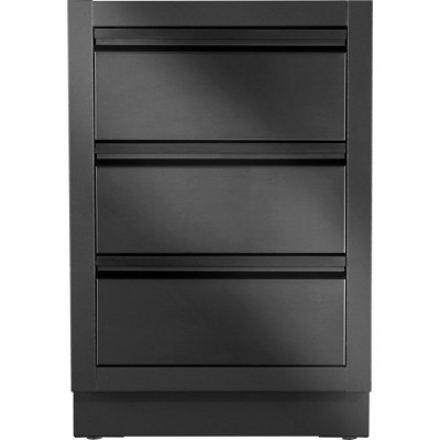 Тумба з двома висувними ящиками 61х61х90 см чорна Oasis Napoleon IM-2DC-MK-1 Код: 013901