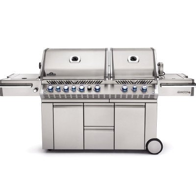 Газовий гриль Napoleon Prestige PRO 825 RSBI з бічним пальником Sizzle Zone і вертілем (69532) нерж сталь PRO825RSBIPSS-3-RC Код: 005767