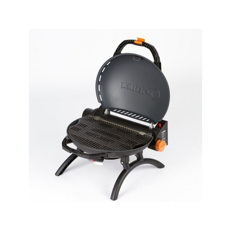 КОМПЛЕКТ Портативний переносний газовий гриль O-GRILL 500, кремовий + шланг в подарунок! Код: 013368