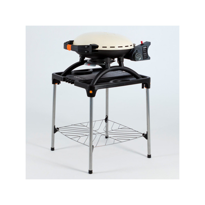 КОМПЛЕКТ Портативний переносний газовий гриль O-GRILL 500, кремовий + шланг в подарунок! Код: 013368