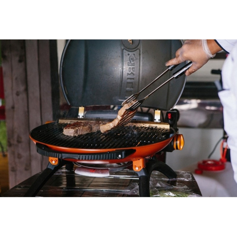 КОМПЛЕКТ Портативний переносний газовий гриль O-GRILL 500, помаранчевий + шланг в подарунок! Код: 011675