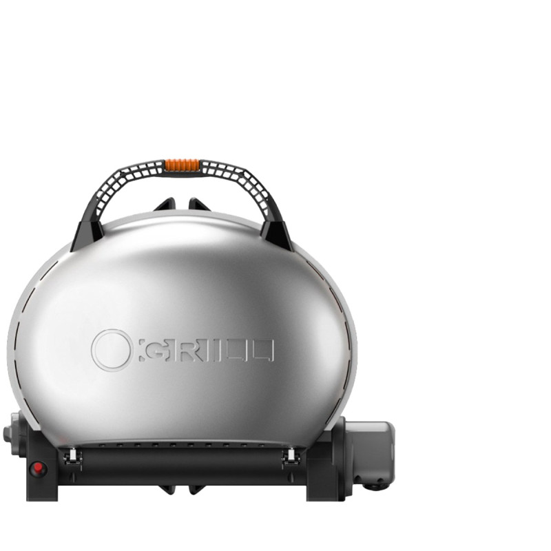 КОМПЛЕКТ Портативний переносний газовий гриль O-GRILL 500, срібло + шланг в подарунок! Код: 013369