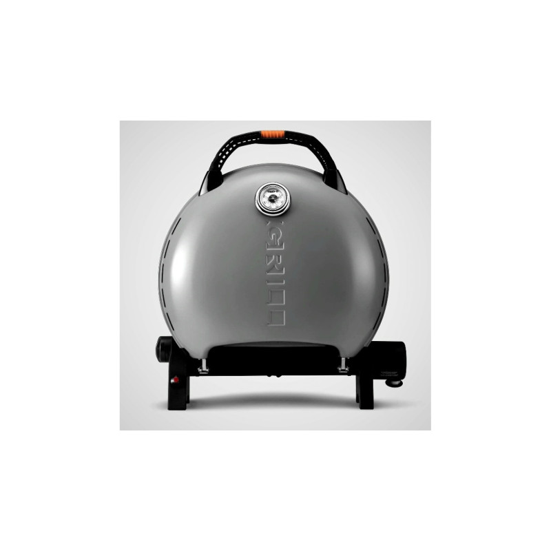 КОМПЛЕКТ Портативний переносний газовий гриль O-GRILL 600T, срібло + шланг в подарунок! Код: 011681
