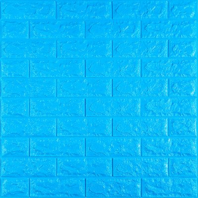3D панель самоклеюча 700х770х7мм цегла Синій (003-7) SW-00000060