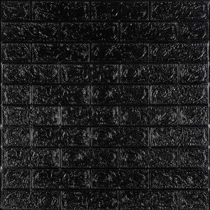 3D панель самоклеюча 700х770х5мм цегла Чорний (019-5) SW-00000151