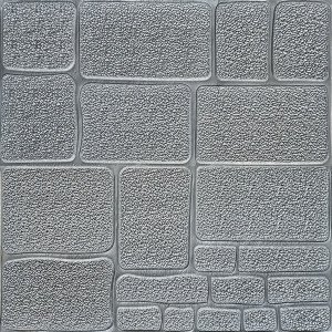 Самоклеюча декоративна 3D панель Камінь срібло 700х700х6мм (153) SW-00000187