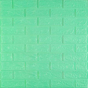 3D панель самоклеюча 700х770х3мм цегла М'ята (012-3) SW-00000233