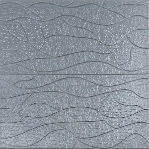 Панель 3D 690х710х5мм Срібло SW-00001951