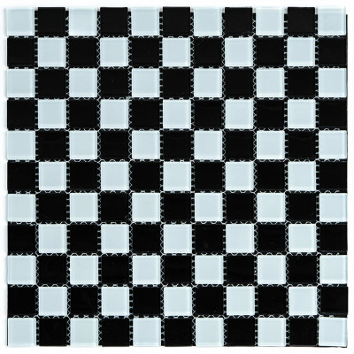 Мозаїка з декоративного скла 298х298х4,5мм Шахматка SW-00002366