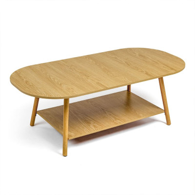 Столик кавовий овальний 120х60х41,5см WOOD BROWN SW-00003363