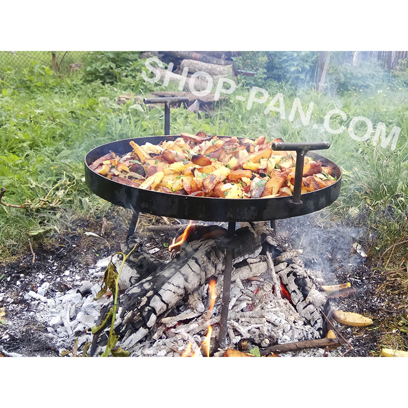 Сковорода-гриль із боронного диска для відкритого вогню