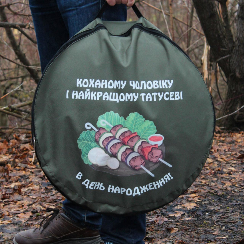 Чохол зелений (оксфорд)/сумка для сковороди з диска борони 70 см