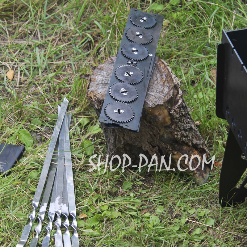 Автоматична шашличниця SHOP-PAN на 6 шампурів