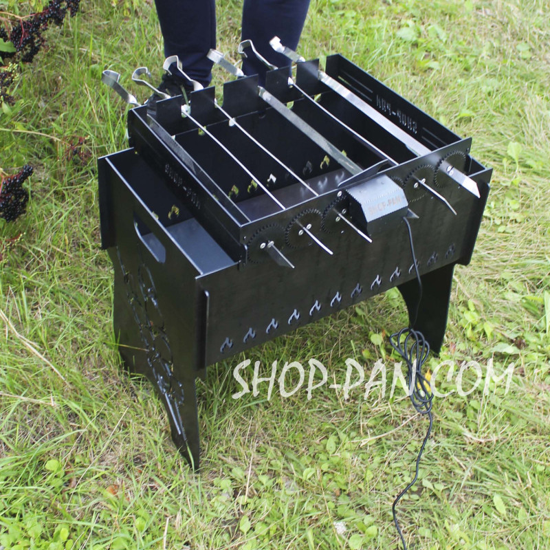 Автоматична шашличниця SHOP-PAN на 6 шампурів