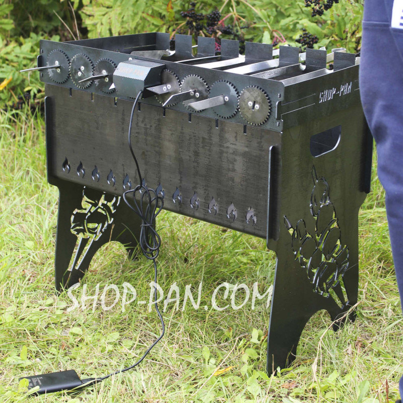 Автоматична шашличниця SHOP-PAN на 8 шампурів