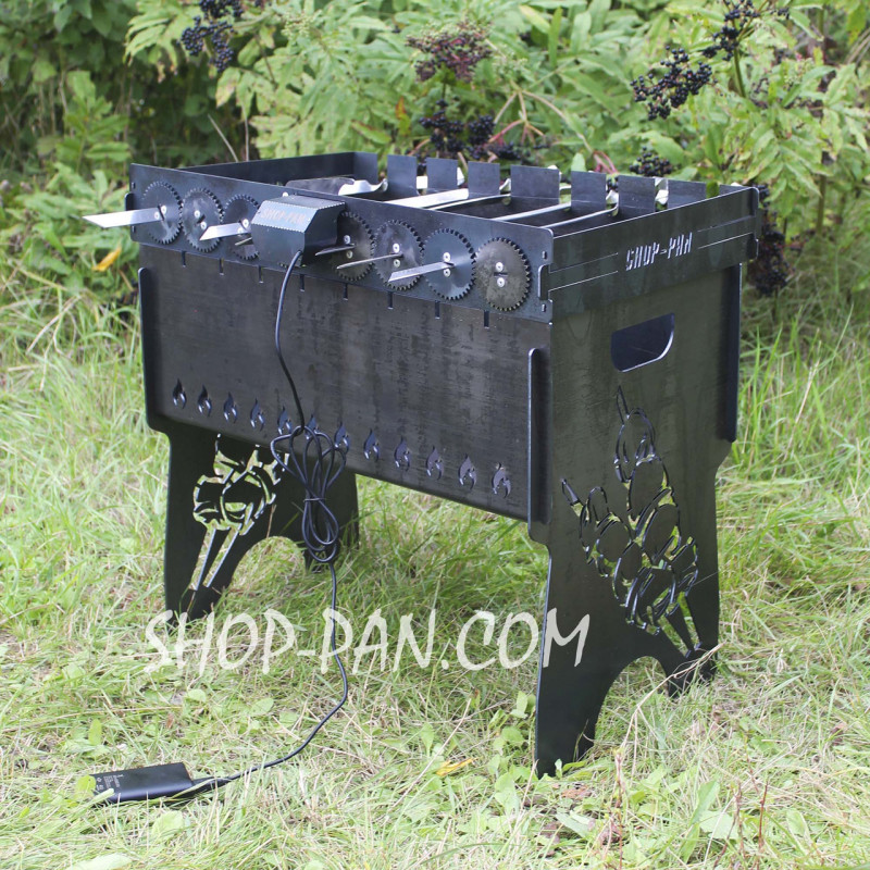 Автоматична шашличниця SHOP-PAN на 8 шампурів