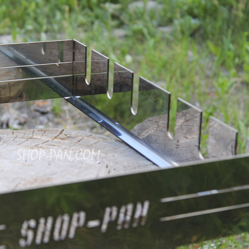 Автоматична шашличниця з неіржавкої сталі SHOP-PAN на 6 шампурів