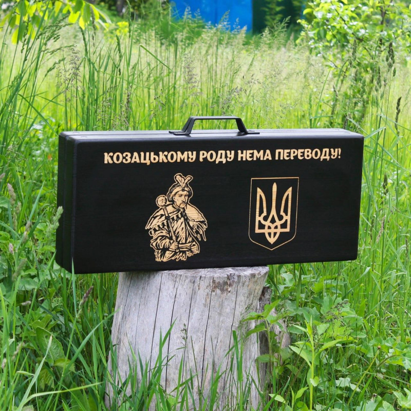 Набір для гриля та барбекю "Традиційний" у дерев'яному кейсі