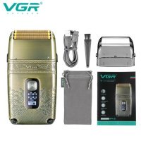 Професійна електробритва Шейвер VGR V-335 Shaver з трьома ножовими блоками, бритва для бороди