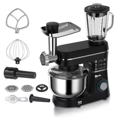 Кухонний комбайн Domotec MS-6676B 5в1 10л 1400Вт міксер/м'ясорубка, стаціонарний планетарний тістоміс
