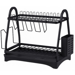Сушарка для посуду Edenberg EB-17982 настільна 2 яруси 50х30х38 Black