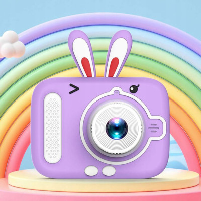 Дитячий цифровий фотоапарат X900 Rabbit Колір: фіолетовий