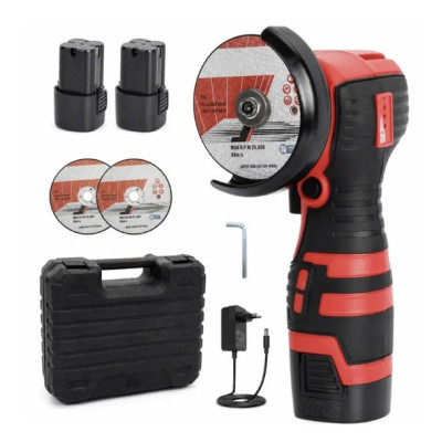 Акумуляторна міні шліфмашина Boxer BX-3293 АКБ 2x18V швидкість обертання 12500 об/хв діаметр диска 76мм
