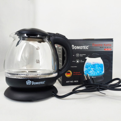 Скляний електрочайник Domotec MS-7910 1л 1650Вт з LED підсвічуванням