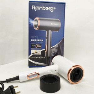 Фен стайлер Rainberg RB-2260 для волосся 3 швидкості 3 режими температури іонізація 1500Вт White