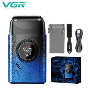 Електробритва VGR V-377 BLUE шейвер, Електрична акумуляторна бритва для гоління, шейвер чоловічий