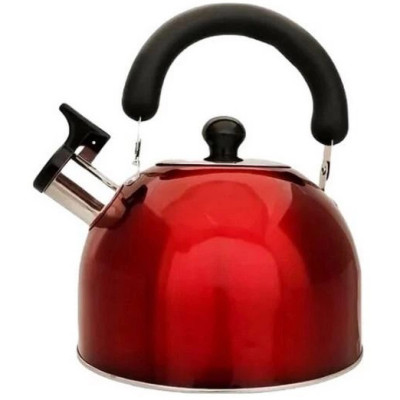 Чайник Edenberg EB-1346 із нержавіючої сталі зі свистком 2.5л Red