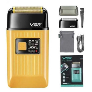 Електробритва портативна чоловіча VGR V-357 професійна бритва Шейвер Yellow