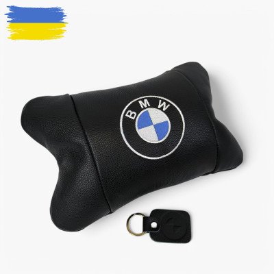 Ортопедична авто подушка BMW з натуральної шкіри – для комфорту в машині