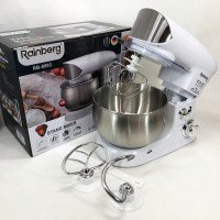 Електричний планетарний міксер тістоміс Rainberg RB-8083 3200Вт з насадками White