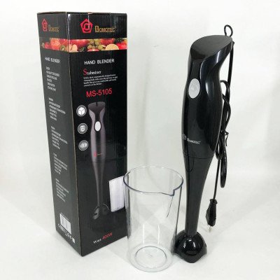 Блендер DOMOTEC MS-5105 400Вт зі склянкою, гарний занурювальний блендер для дому, електричний блендер