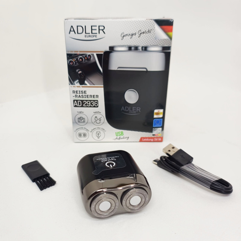 Дорожня бритва бездротова Adler AD 2936 з USB black
