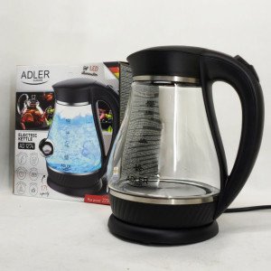 Чайник электрический Adler AD 1274 1,7л 2200Вт пластиковый с автоматическим отключением Black