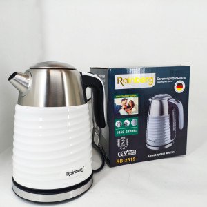 Чайник електричний Rainberg RB-2315 1.8л 2200Вт White