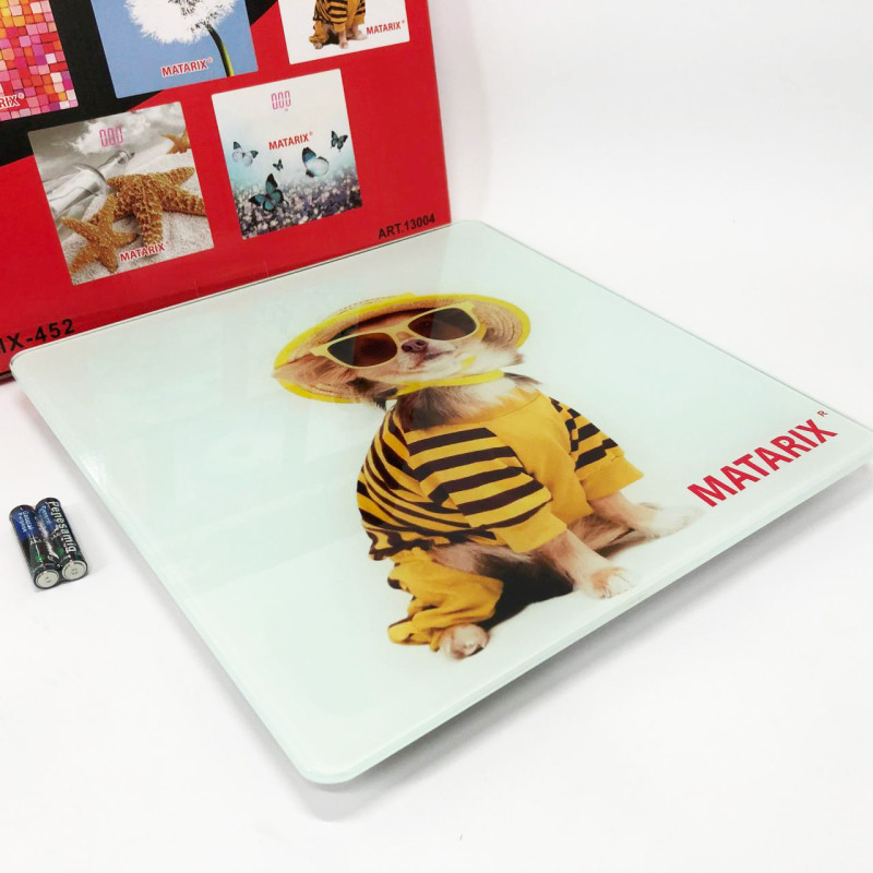 Ваги підлогові MATARIX MX-452 180 кг, Ваги підлогові для вимірювання маси тіла електронні, пес