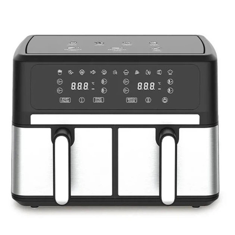 Аерофритюрниця Sokany SK-10041 Air Fryer безмасляного приготування сенсорне керування 8л 1800Вт