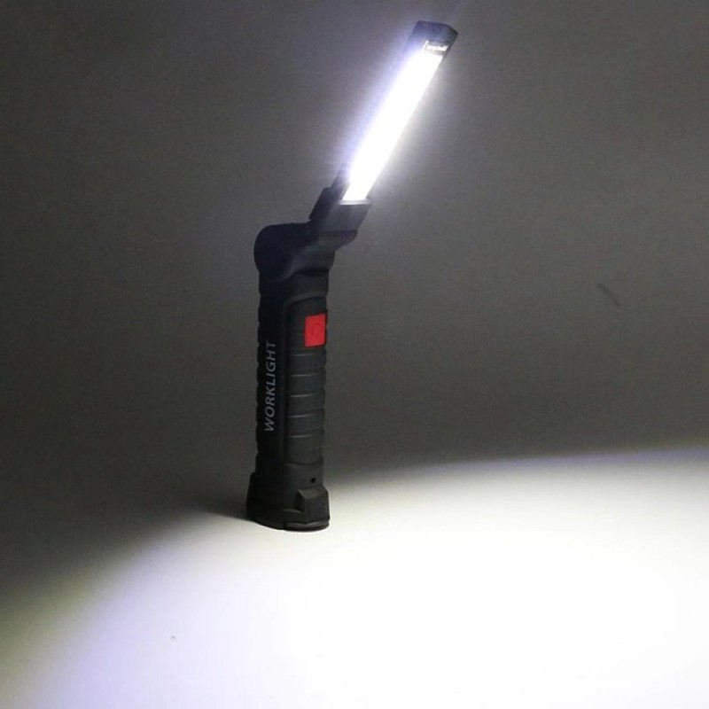 Ліхтар кемпінг W51-SMD+COB, поворот на 180º+180º, магніт, затискач, гак для підвісу, вбудований акумулятор