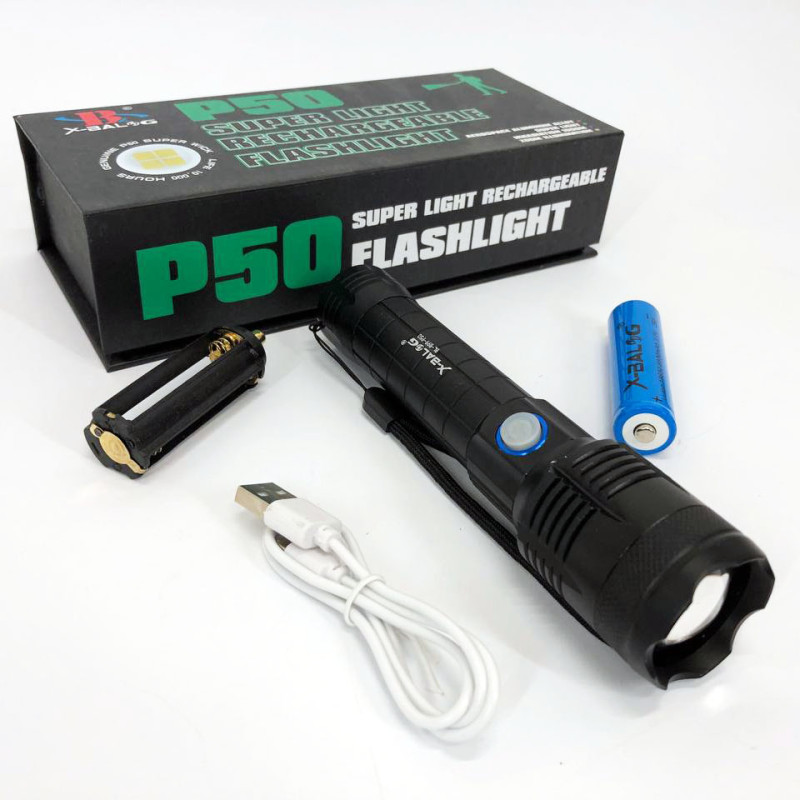 Ліхтарик ручний Bailong X-Balog BL-B99-P50, ліхтар ручний тактичний, водонепроникний ліхтар