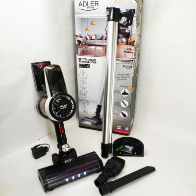 Вертикальний пилосос акумуляторний Adler AD 7048 350Вт для сухого прибирання без мішка