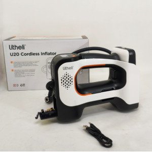 Аккумуляторный компрессор с фонарем Litheli питание от павербанка УМБ Litheli Power Bank 20000 мАч 45Вт